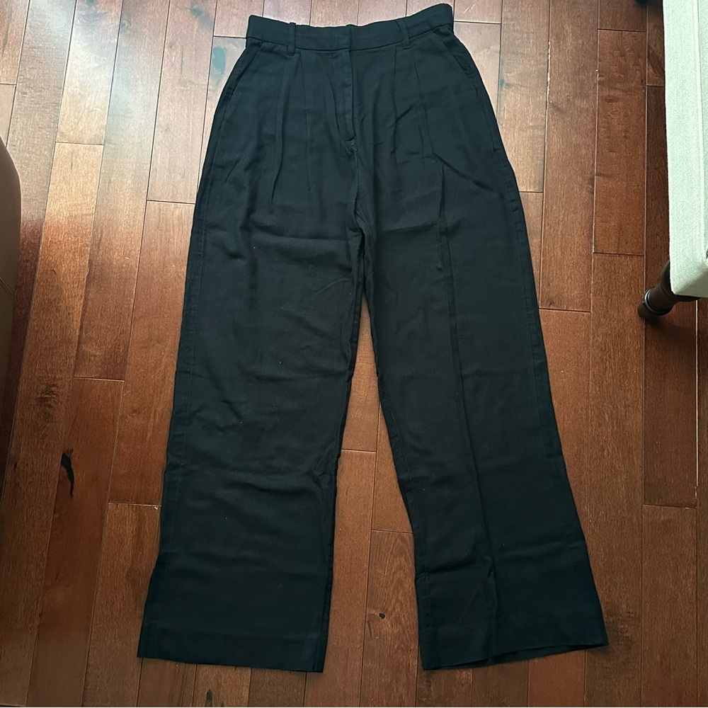 Abercrombie & Fitch Black Linen Trousers